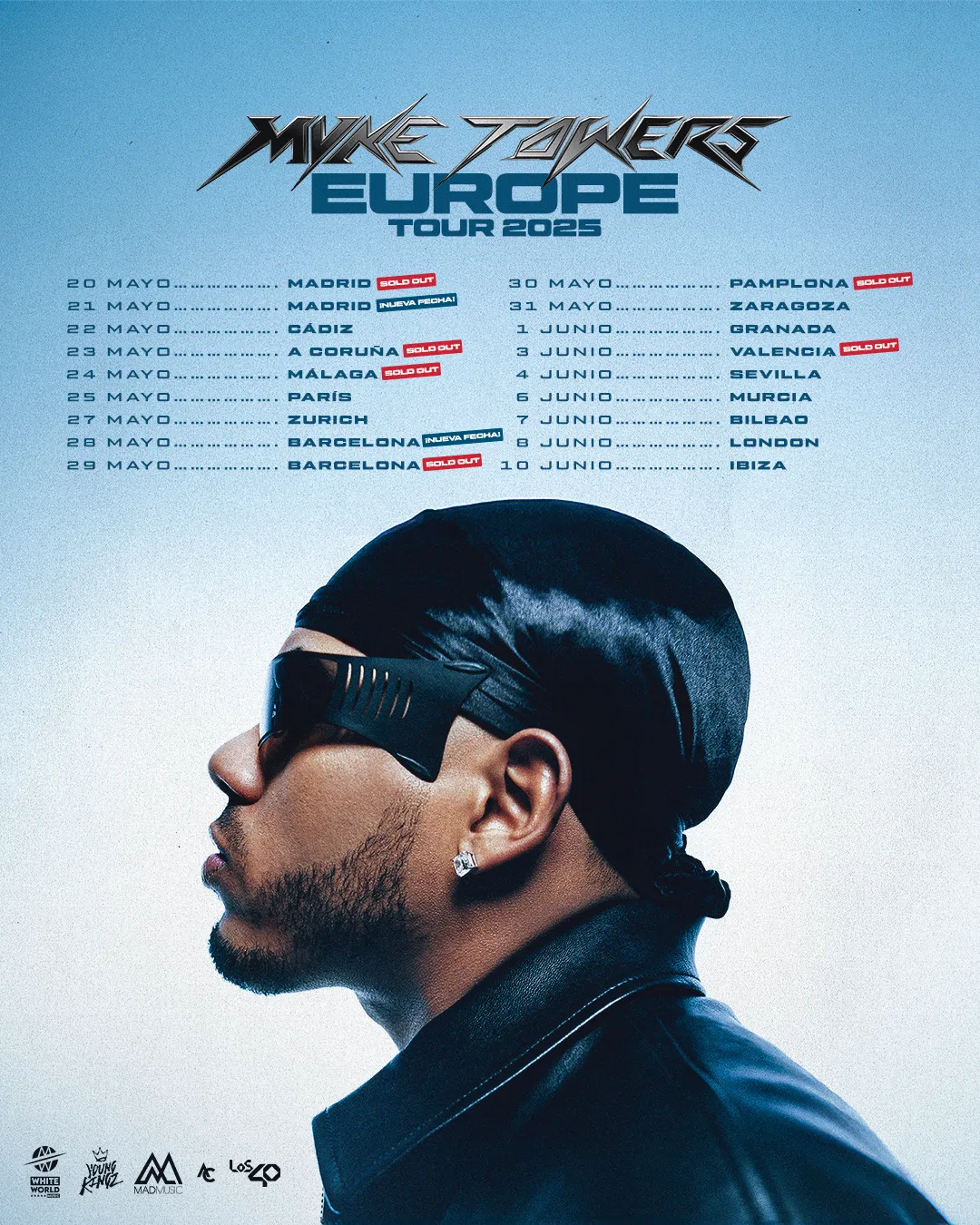 Myke Towers — Europe Tour 2025